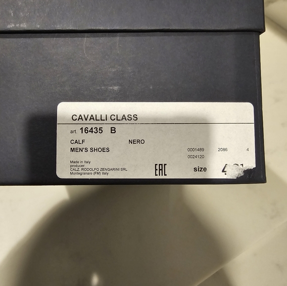 Brand new black luxury formal loafers shoes by Cavalli Class - Picture 4 of 6